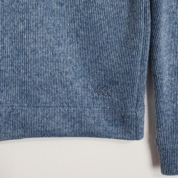 NWT Rhone commuter 1/4 zip long sleeve knit pullover sweater stellar blue marle - Picture 2 of 11